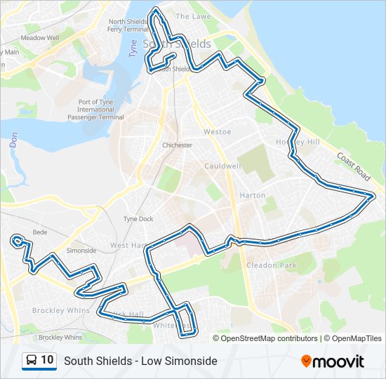 10 bus Line Map