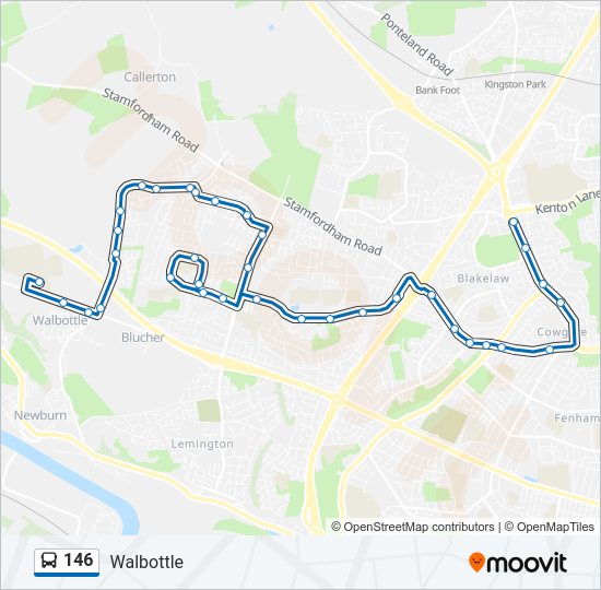 146 Bus Line Map