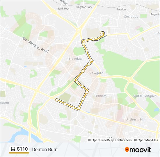 S110 Bus Line Map
