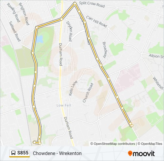 S855 Bus Line Map