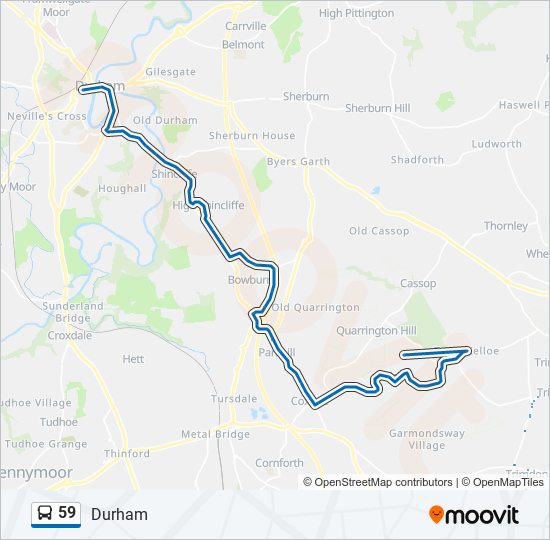 59 Route: Schedules, Stops & Maps - Durham (Updated)