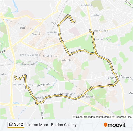 S812 Bus Line Map