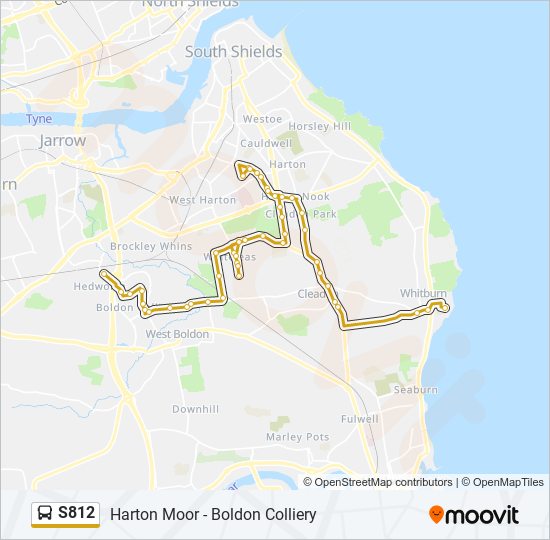 S812 Bus Line Map