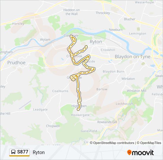 S877 Bus Line Map