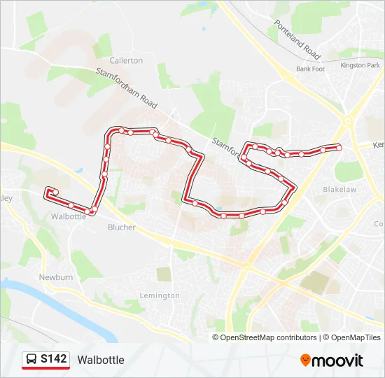 S142 Route: Schedules, Stops & Maps - Walbottle (Updated)