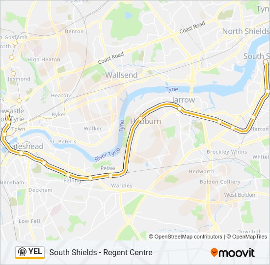YEL Underground Line Map