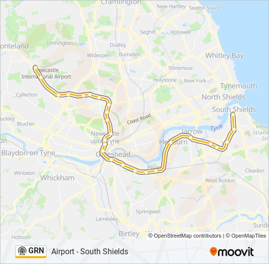 GRN Underground Line Map