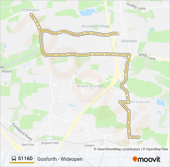 S116D bus Line Map