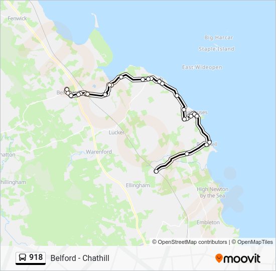 918 Route: Schedules, Stops & Maps - Belford (Updated)
