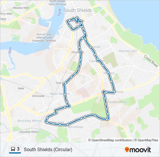 3 bus Line Map