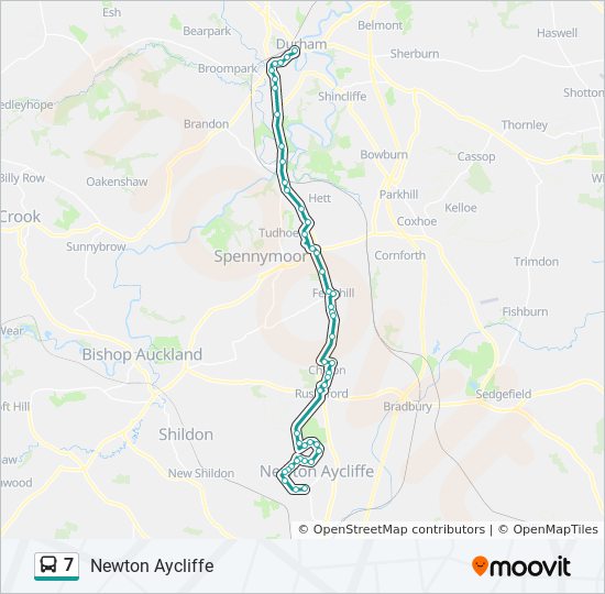 7 bus Line Map