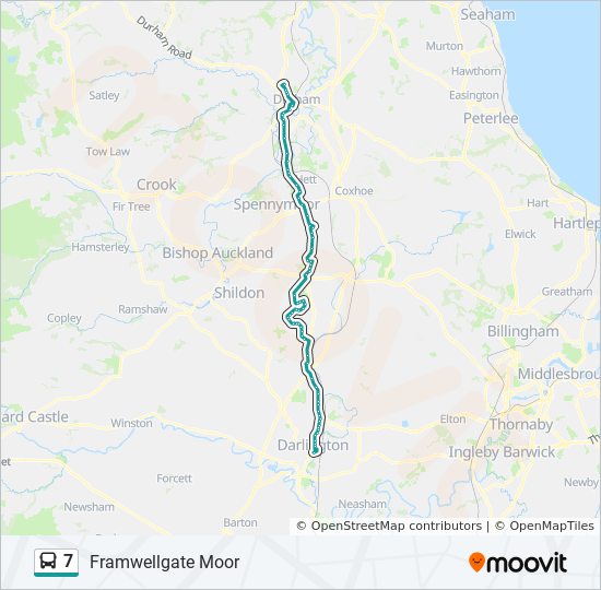 7 Bus Line Map