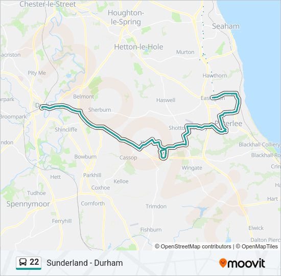 22 Bus Line Map