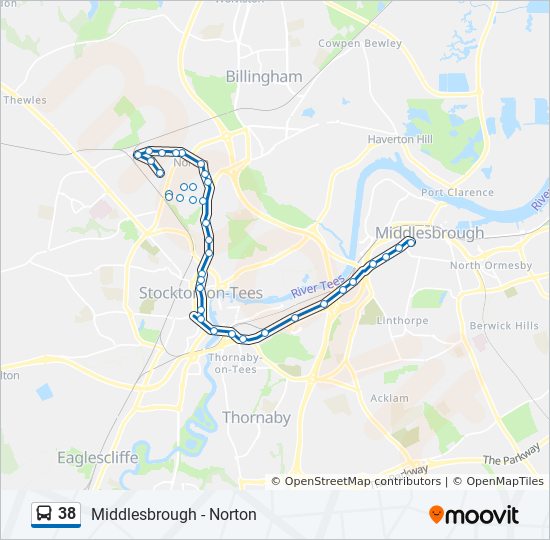 38 Route Schedules Stops Maps Norton