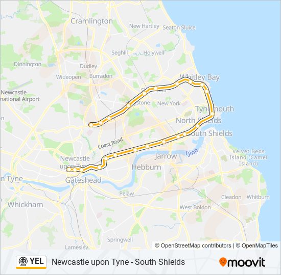 YEL underground Line Map