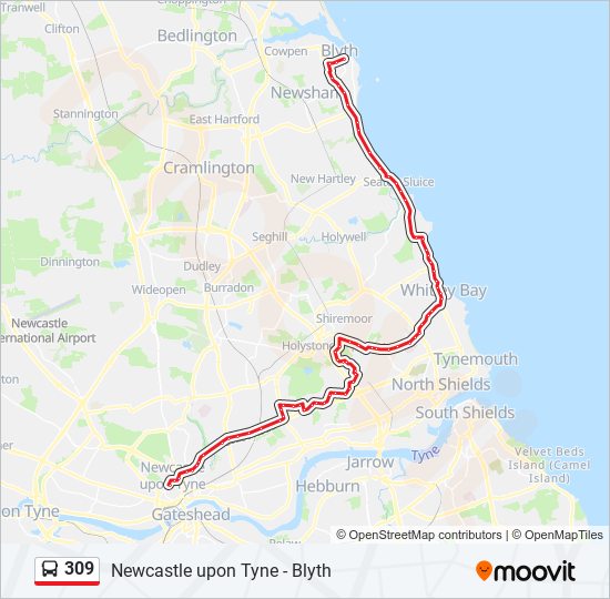 309 Route Schedules Stops Maps Blyth Updated