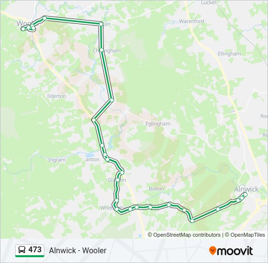 473 Bus Line Map