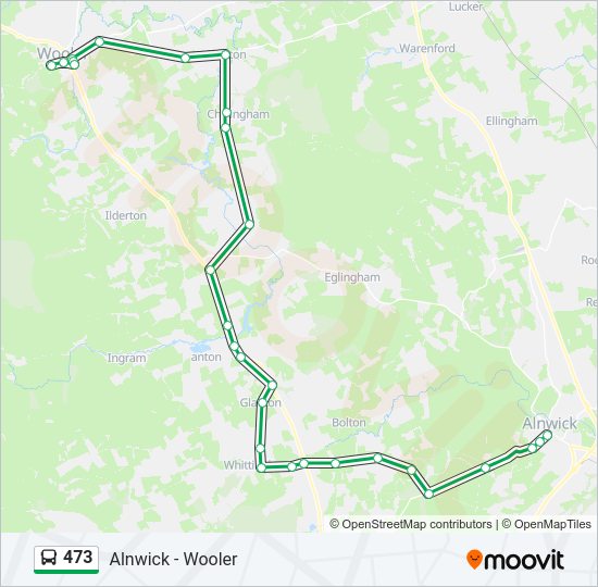 473 Bus Line Map
