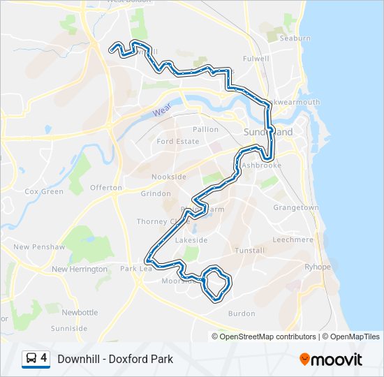 4 Bus Line Map