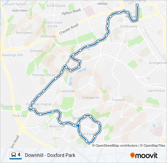4 Bus Line Map