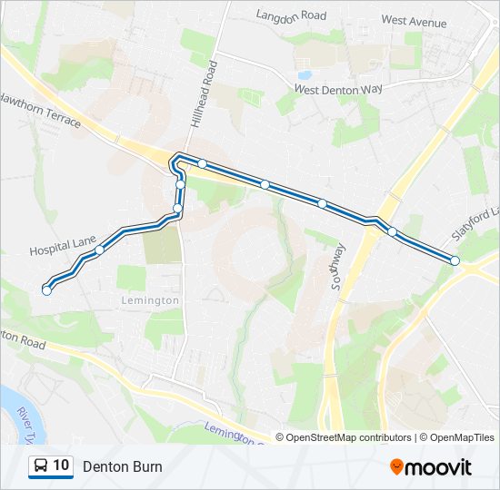 10 bus Line Map