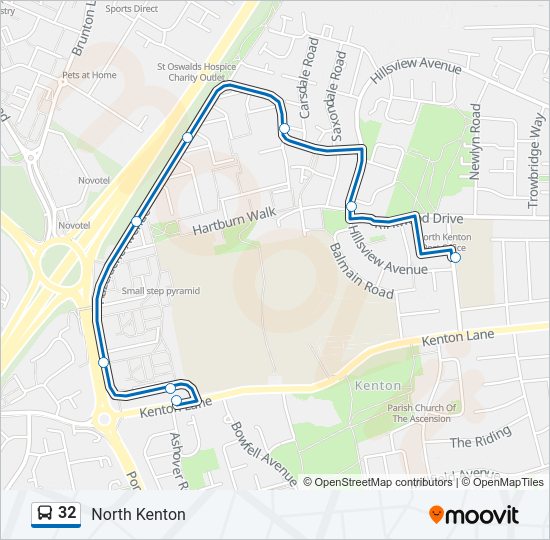 32 bus Line Map