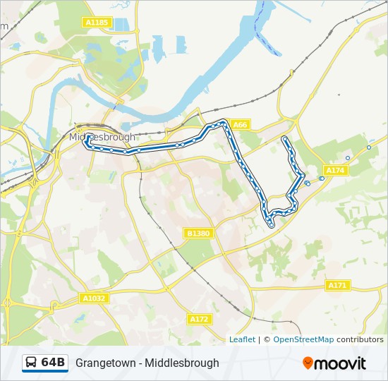 64b Route Schedules Stops Maps Middlesbrough