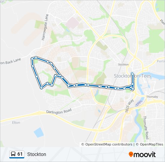 Bus 61 Route Map 61 Route: Schedules, Stops & Maps - Stockton (Updated)