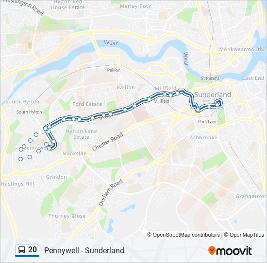 Cct Bus Schedule Route 20 20 Route: Schedules, Stops & Maps - Pennywell (Updated)