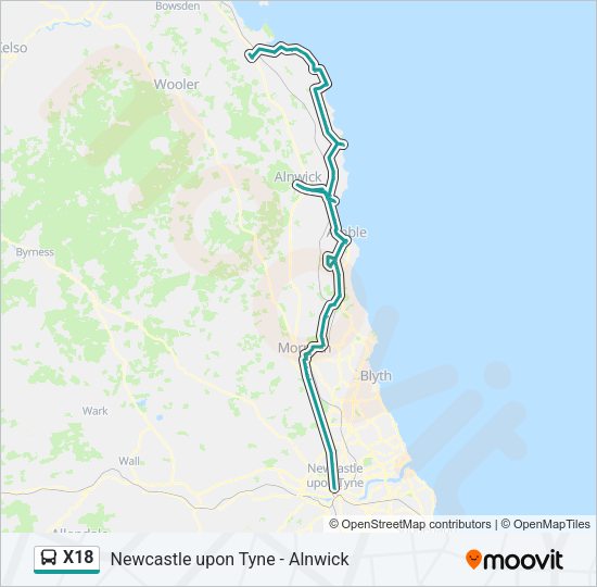 X18  Line Map