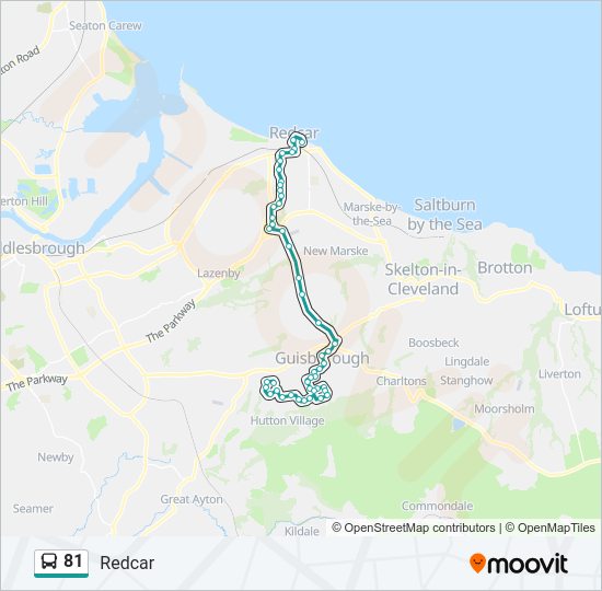 81 Bus Line Map
