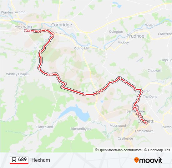 689 Bus Line Map