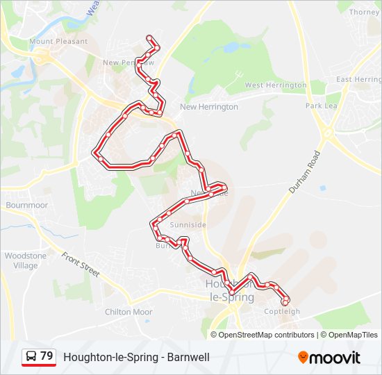 79 Bus Line Map