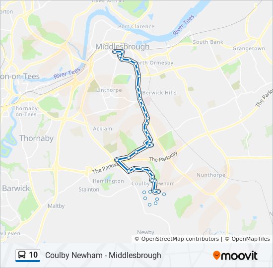 10 Route Schedules Stops Maps Coulby Newham