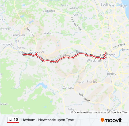 10 Bus Line Map