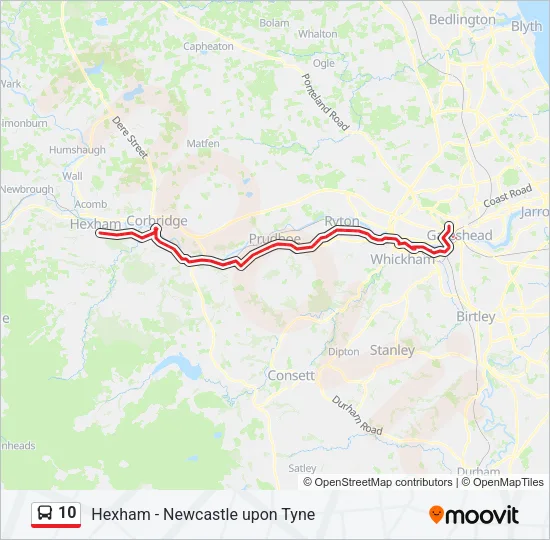 10 Bus Line Map