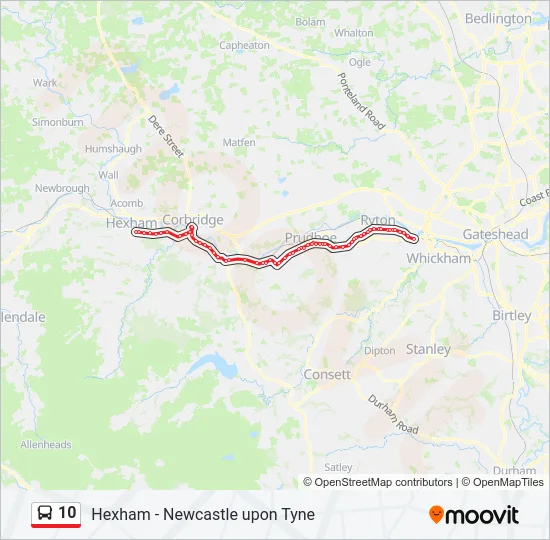 10 Bus Line Map
