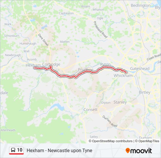 10 Bus Line Map
