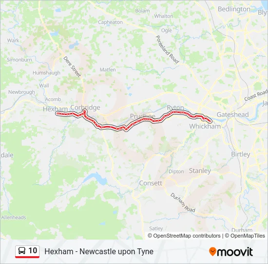 10 Bus Line Map