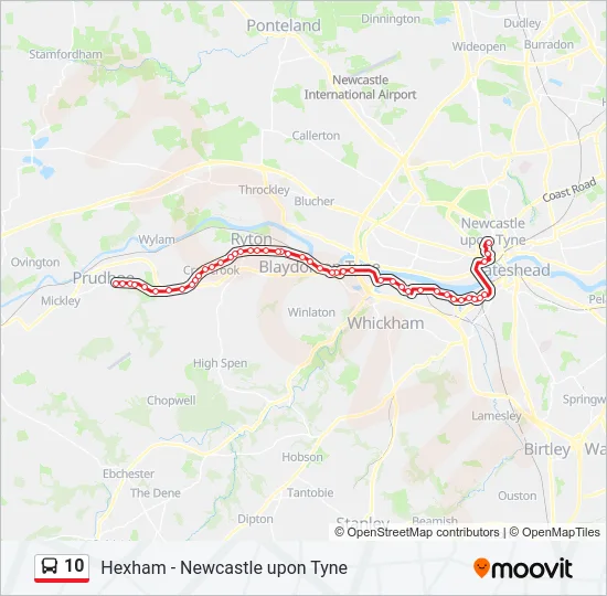10 Bus Line Map