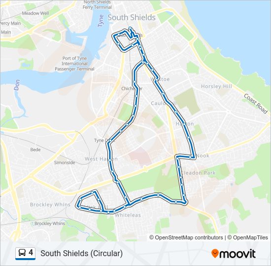 4 Bus Line Map