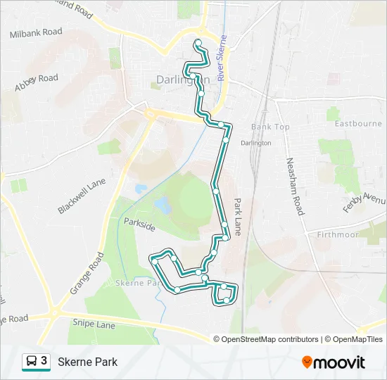 3 Bus Line Map