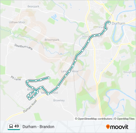 49 Bus Line Map
