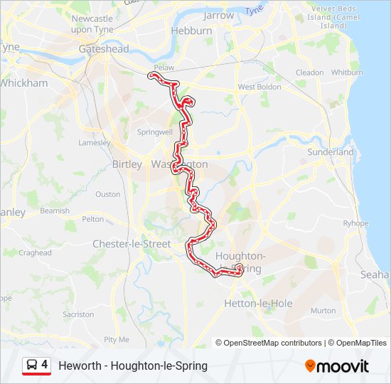 4 Bus Line Map