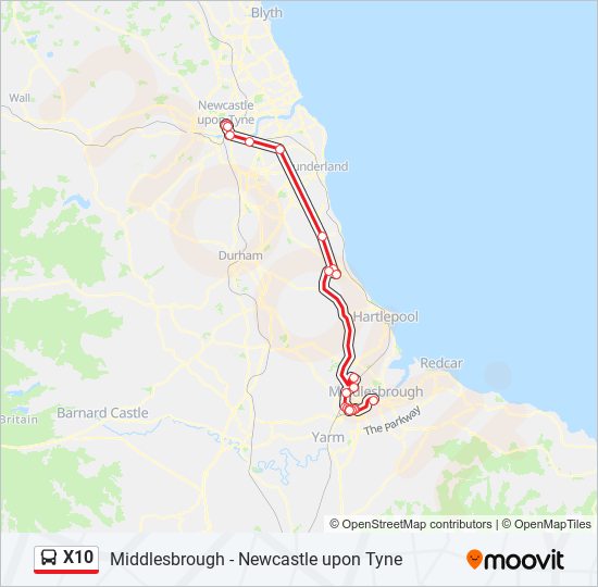 X10 Route Schedules Stops Maps Newcastle Upon Tyne Updated x10-route-schedules-stops-maps-newcastle-upon-tyne-updated