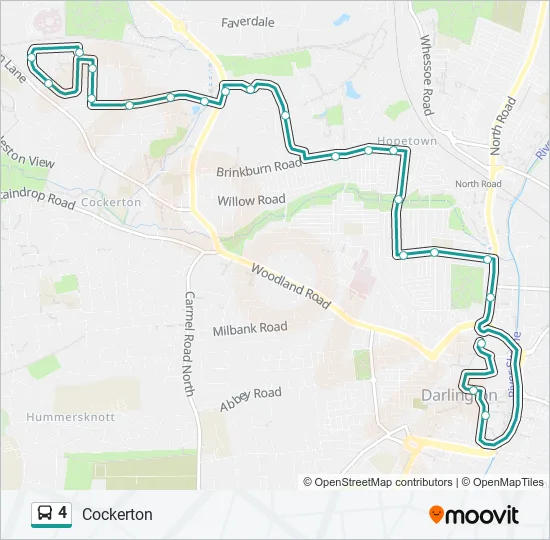 4 Bus Line Map
