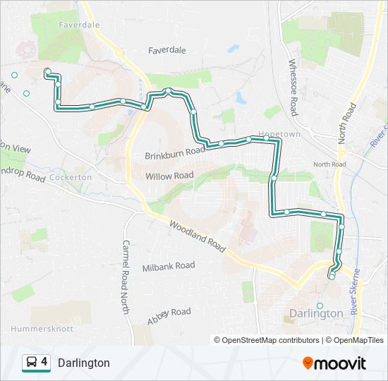 4 Bus Line Map