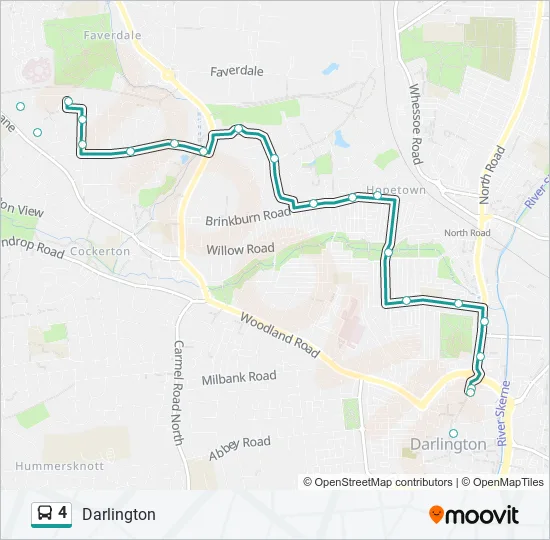 4 Bus Line Map