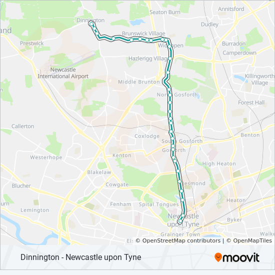 Bus 45 Route Map 45 Route: Schedules, Stops & Maps - Dinnington (Updated)