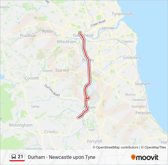 21 Route: Schedules, Stops & Maps - Brandon (Updated)
